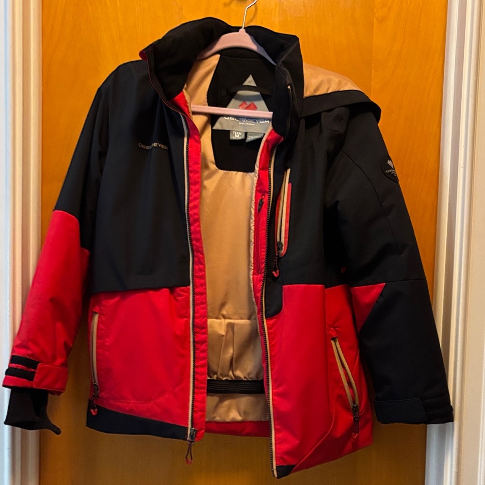 Obermeyer Teen Jacket with Black and Tan Accents